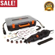 1-Amp Variable Speed Rotary Tool 100 Accessories Carrying Case And Flex Shaft