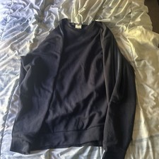adidas Mens Navy Cotton Blend Fleece Crew Nec...
