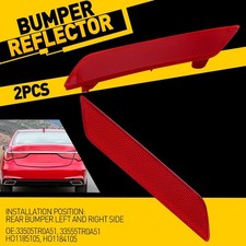 Rear Left & Right Bumper Face Bar Reflector Set For 2013 - 2015 Honda Civic 2Pcs