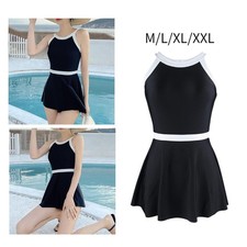 Women Swimwear Cinching with Inner Shorts Fashionable Swimming Costume Swim