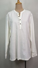 E.T.A Urban Outfitters 100% Cotton Long Sleeve Mandarin Collar Shirt Size XL