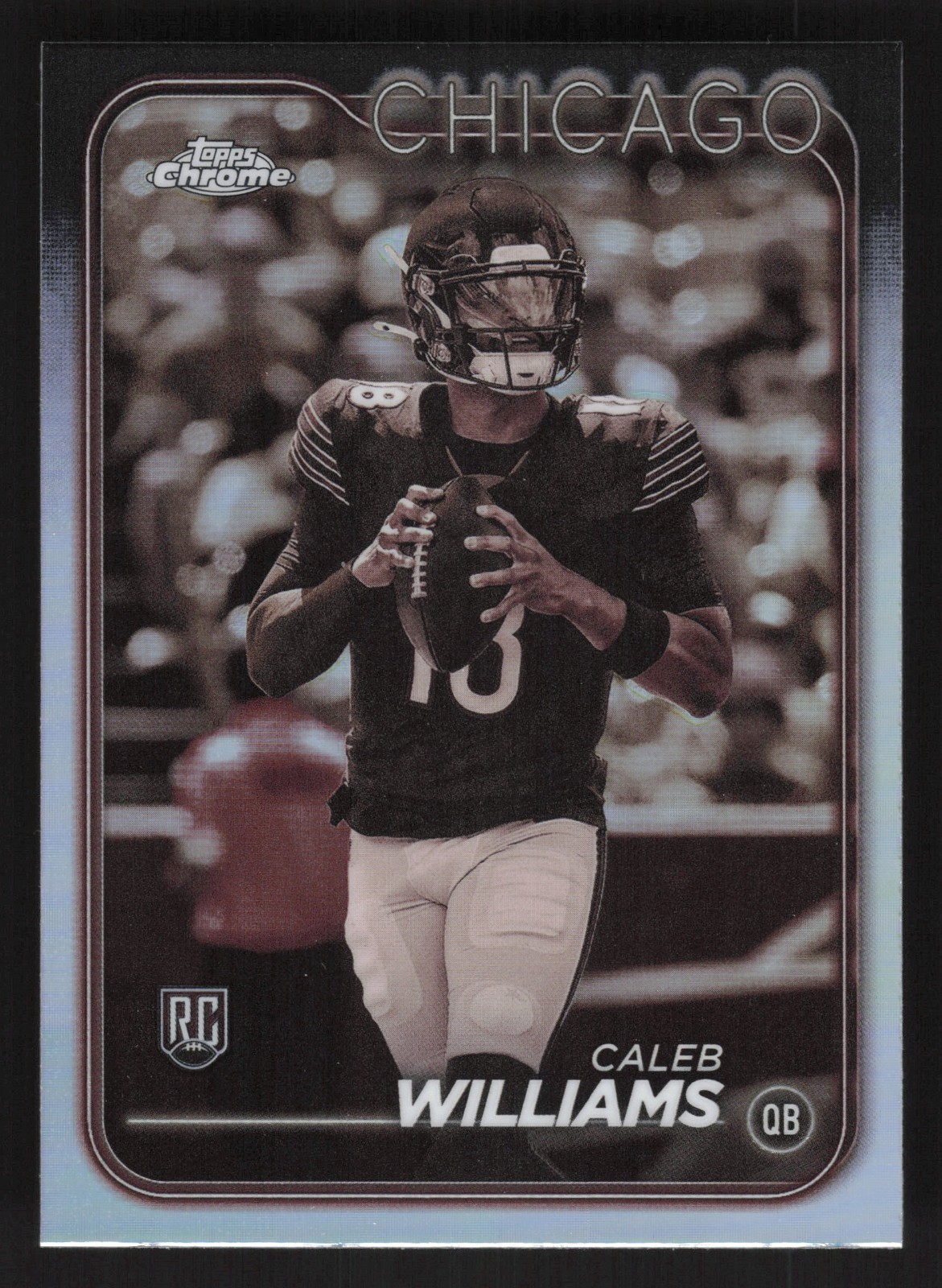 2024 Topps Chrome Sepia Refractor Caleb Williams Rookie #202 - Chicago Bears RC