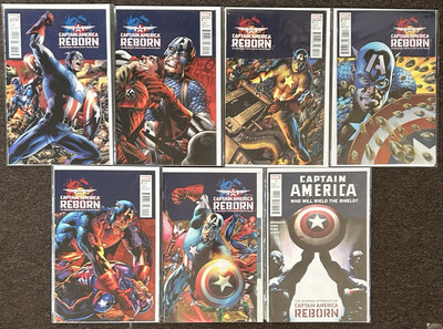 Captain America Reborn #1,2,3,4,5,6,1 Aftermath NM Cover A Set Ed Brubaker Set