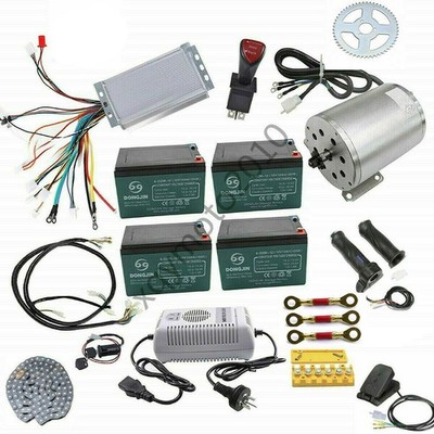 48v 1800w Brushless Electric Motor kit Controller Battery for Quad Go Kart Golf