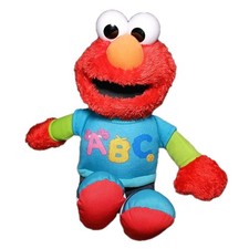 2013 Sesame Street Talking ABC Elmo Sings Alphabet Song Learning Plush 12" WORKS