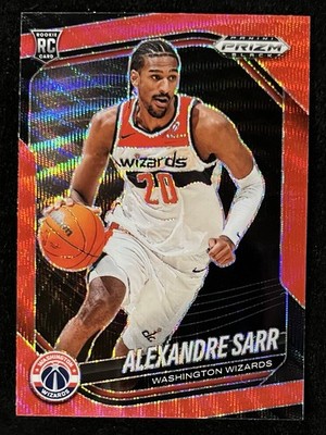 2024-25 Panini Prizm Black - Alexandre Sarr #46 Ruby Red Wave Prizm (RC) Rookie
