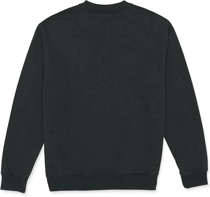 Volcom Men's Stone Stack Crew Fleece Sweatshirt, Washed Black Heather, XL - Image 2 of 2