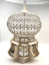 Orientalischer Vogelkäfig Ballonkuppel Holz & Metall Vintage Käfig Garten Deko