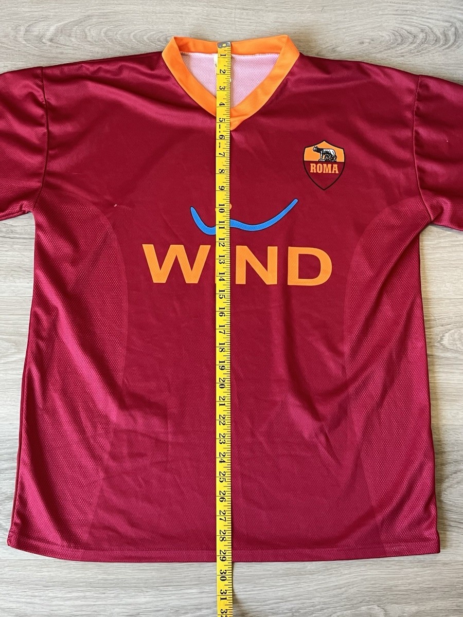 Size XL - Francesco Totti #10 2009-10 AS Roma Kappa Home Jersey