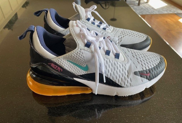 SAOLA Nike Air Max 270 Pure Platinum 'Oracle Aqua' scarpe uomo taglia 9 5