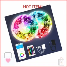 dalattin Bluetooth Led Lights for Bedroom 100ft,Smart Led Strip Lights with App 