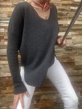 Toller BLONDE No.8 85%Merino Wolle 15% Kashmir Pullover Gr.M/36-38-40 Anthrazit