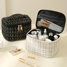 Make Up Vanity Case Storage Box Organizer Cosmetic Travel Beauty Pouch Bag UK