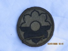 US Patch 9th Infantry Division Olive 65x60mm #1 Vintage Army Insignia