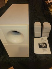 Altoparlanti subwoofer e cubo Bose Acoustimass 5 serie II bianco - TESTATI FUNZIONANTI