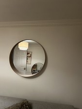 IKEA Stockholm Wall Mirror Round, Walnut Veneer, 80cm