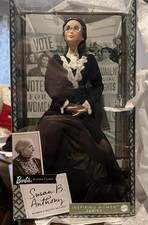 Mattel Barbie Inspiring Women Series Susan B. Anthony Doll - Brand New!