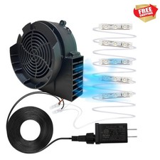 Replacement 1A Blower for Halloween Inflatables, 1.25A Adapter for Christmas ...