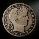 1901-O Barber Half Dollar G/VG 90% Silver New Orleans Mint