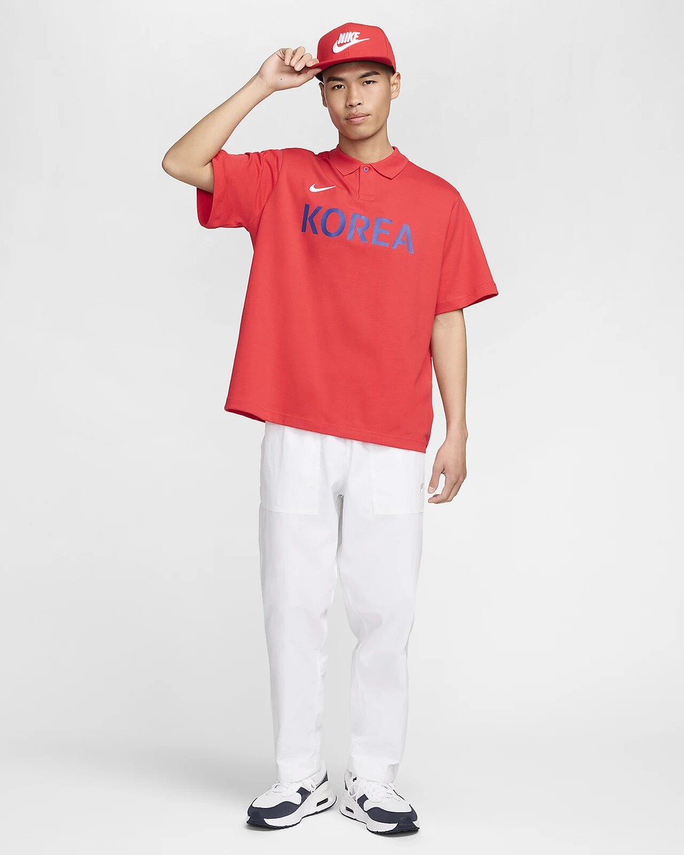 Nike Korea National Football Team Cotton Collared T-Shirt (7411