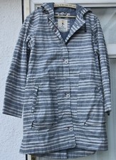 Seasalt Skysail Waterproof Breathable Tincloth Linen Rain Coat Mac Size 12