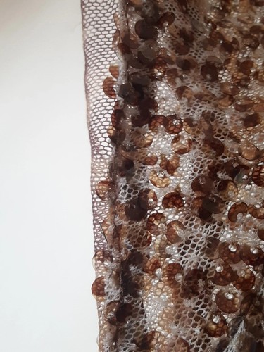 INC International Concepts Top 2 pcs. Size L Sequined Blouse Cap Sleeve Evening - Picture 9 of 23