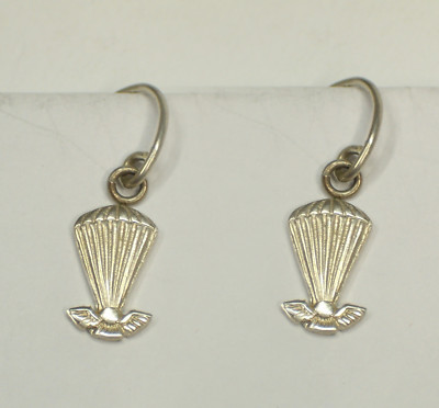 Cozzi Gioielli Parachutists Para Dangle Earrings SILVER 925 with Hook