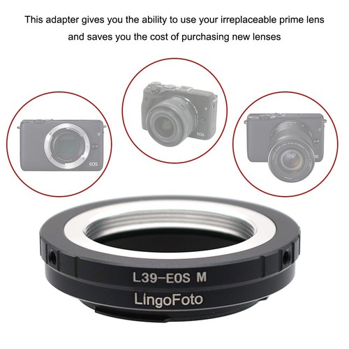 Adaptador de lente M39-EOS M para lente Lecia L39 M39 a cámara sin espejo EOS-M EF-M - Imagen 5 de 7