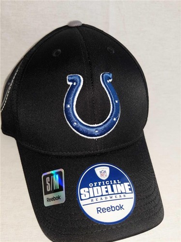 New Indianapolis Colts Mens Size S/M Fitmax Reebok Sideline Blackout Hat $26 - Picture 2 of 8