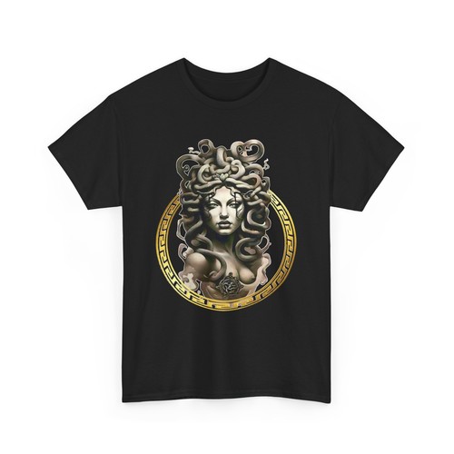 CAMISETA MEDUSA GREEK MITHOLOGY GRÁFICA DE MODA Unisex Camiseta Algodón Pesado - Imagen 5 de 41