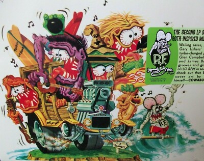 Ed Roth Rods n' Ratfinks Mr Gasser & The Weirdos Sundazed Black