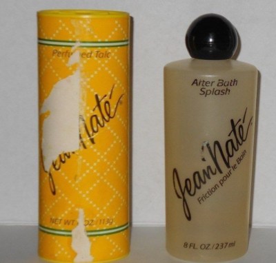 True Vintage 2 Pc Jean Nate After Bath Splash 8 oz Shaker Body Powder 4 oz Set 