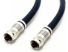 300FT RG6 Outdoor Direct Burial Coax Solid Copper Cable TV 4.5GHz Satellite