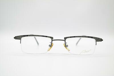 Vintage Amor Logo 042 006 Grün Schwarz Halbrand Brille Brillengestell NOS