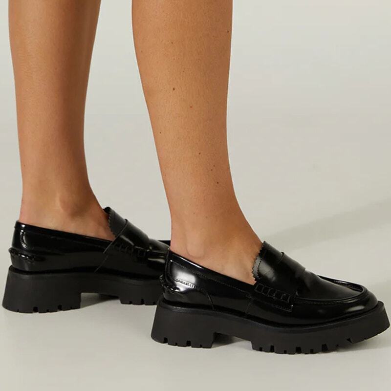 NWT Tony Bianco Brooklyn Hi Shine Leather Loafer Shoes Black NWT Tony Bianco Brooklyn Hi Shine Leather Loafer Shoes Black