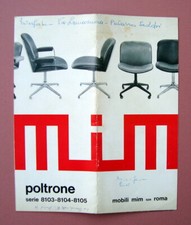 Cartoncino Pieghevole Pubblicitario MIM mobili poltrone 