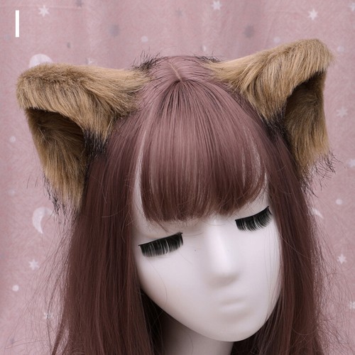Artificial Plush Beast Cat Ears Headband Anime Lolita Cosplay Hair Accessories - Picture 17 of 20