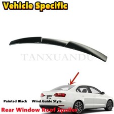 Fit For Vw Jetta Mk6 2011-18 Rear Roof Spoiler Window Roofline Wing Blackpainted Fit For Vw Jetta Mk6 2011-18 Rear Roof Spoiler Window Roofline Wing Blackpainted