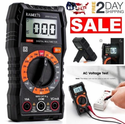 Multimetro Digital Professional Automotriz Voltimetro Amperimetro Para Carro New