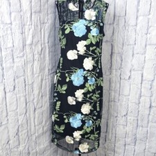 Calvin Klein Black Midi Dress with Elegant Design