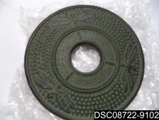 M.V. Trading T7022GN Cast Iron Trivet Drgon Design, 5-1/2", Green