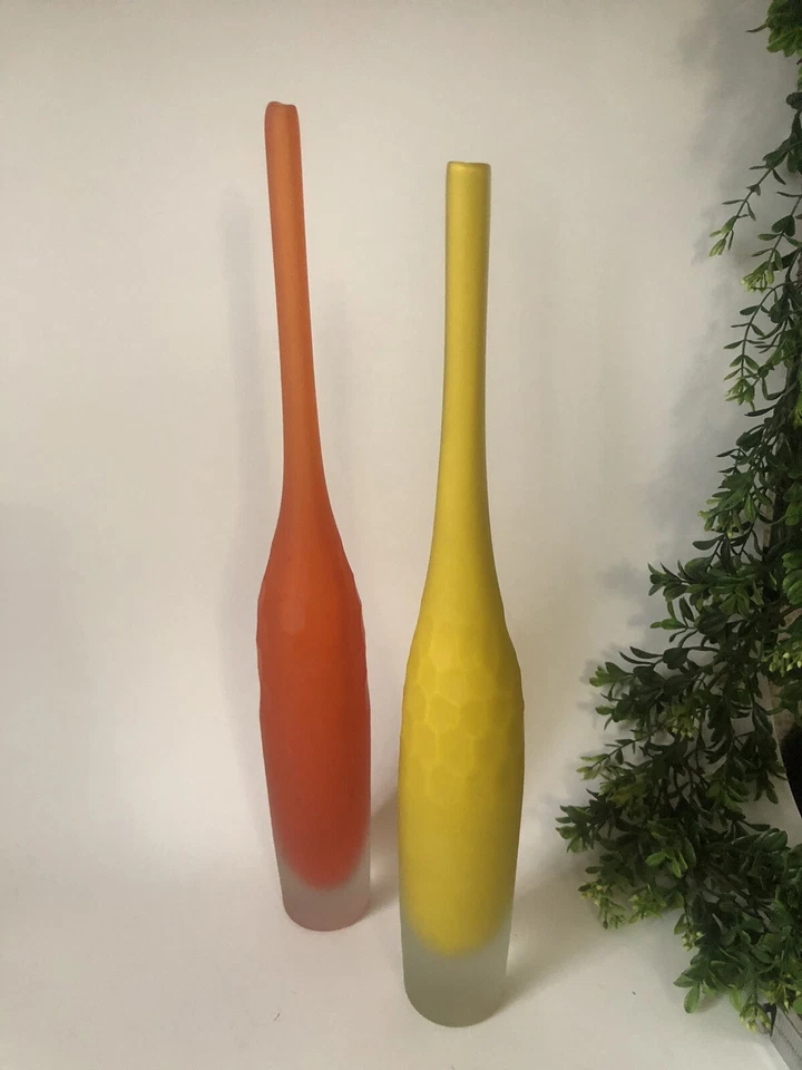 (набор из 2) современных матовых бутылок со шпилем высотой 16 дюймов с глобальным видом. - Изображение 3 из 4