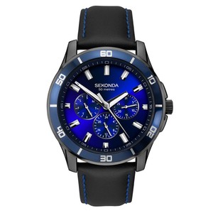 sekonda midnight blue chronograph watch