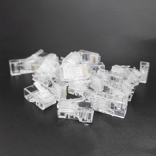 100 PCS Cat6 Connector Cat6 Pass Through Connectors - Afbeelding 5 van 11