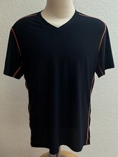 Exofficio Men's Black Short Sleeve Mesh T Shirt Size XL Orange Seams GR3018