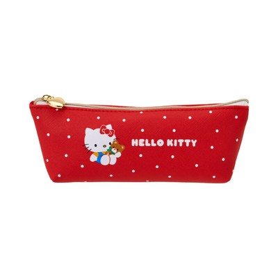 Hello Kitty Sanrio Dot Pattern Pencil Case Pen Pouch Japan Import 19.5cm