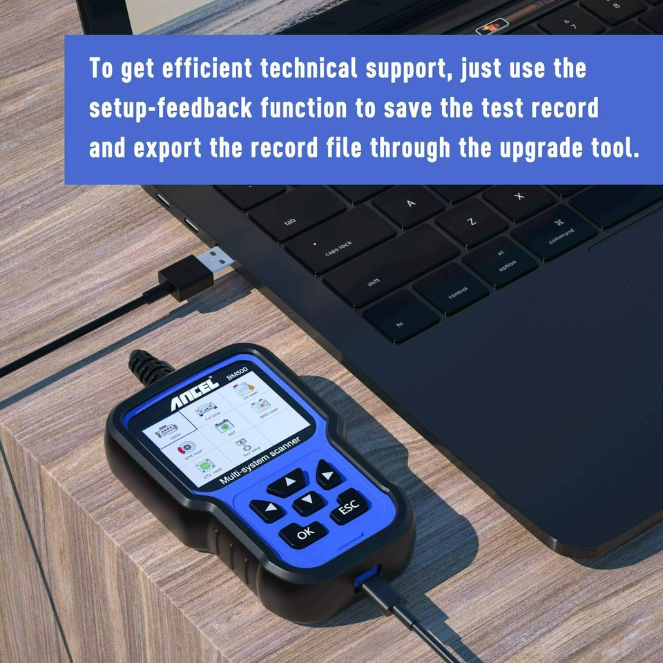 ANCEL BM500 Full System Diagnostic Scanner For BMW & Mini – OBD2 Code Reader, ABS, SRS, Engine, TPMS (3-Year Warranty)