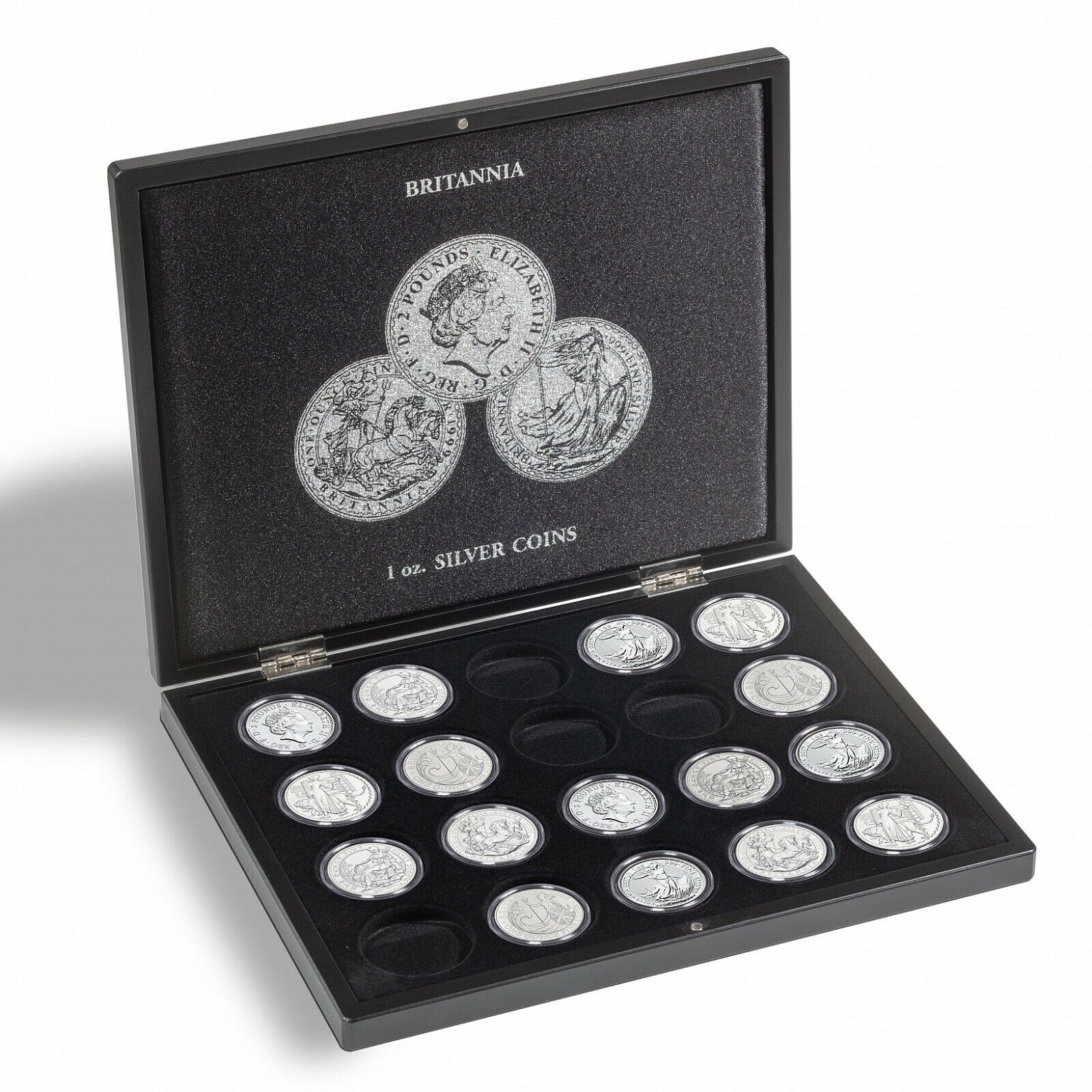 Presentation Case For 20 Britannia Silver Coins (1oz) in Capsules *NEW*