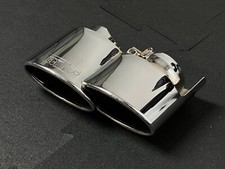 PORSCHE 911 997 CARRERA S -TECHART- VALVE CONTROL EXHAUST TIPS TAILPIPES CHROME