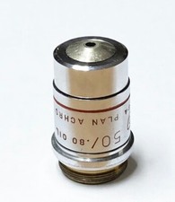 AO 1016 American Optical 50x Plan Achro .80 Oil Iris  Microscope Objective